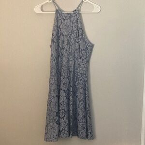 Aqua Light Blue Lace Dress